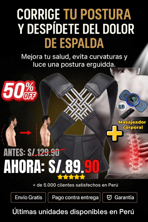 corrector de espalda PRO
